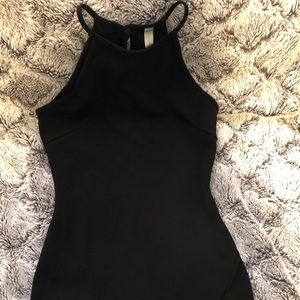 Black bodycon mini dress